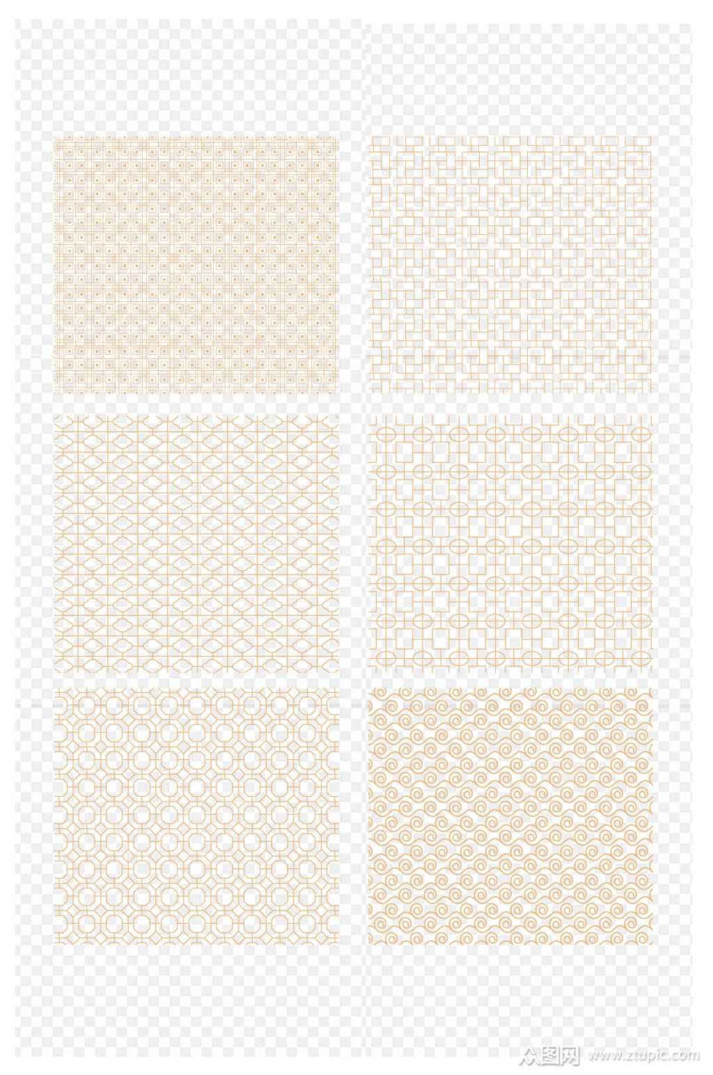 中国风花纹底纹古典暗纹传统图案免扣元素素材