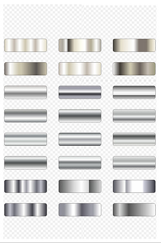 银色渐变图案磨砂颗质感高档银箔免扣元素