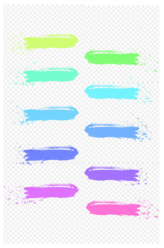 涂鸦彩色矩形对话框文本框内容框免扣元素