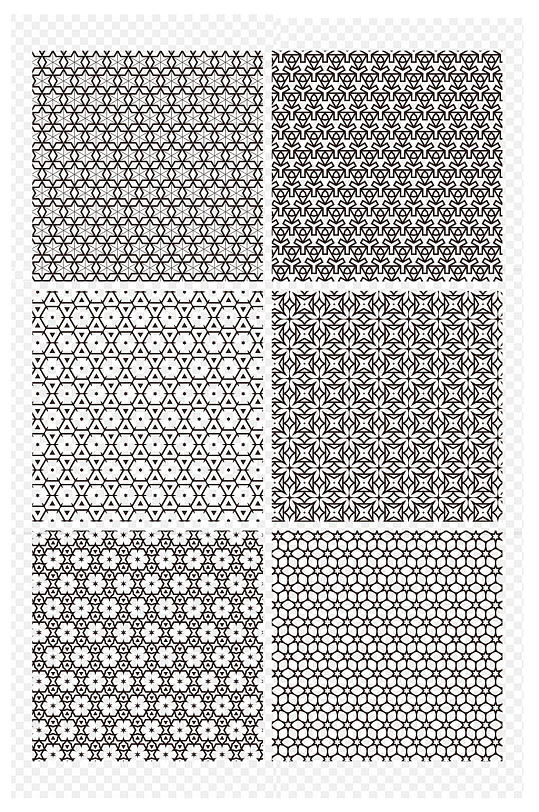 创意抽象几何线条花纹底纹暗纹图案免扣元素