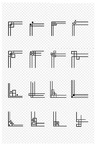 中国风纹理边框古风装饰透明素材免扣元素