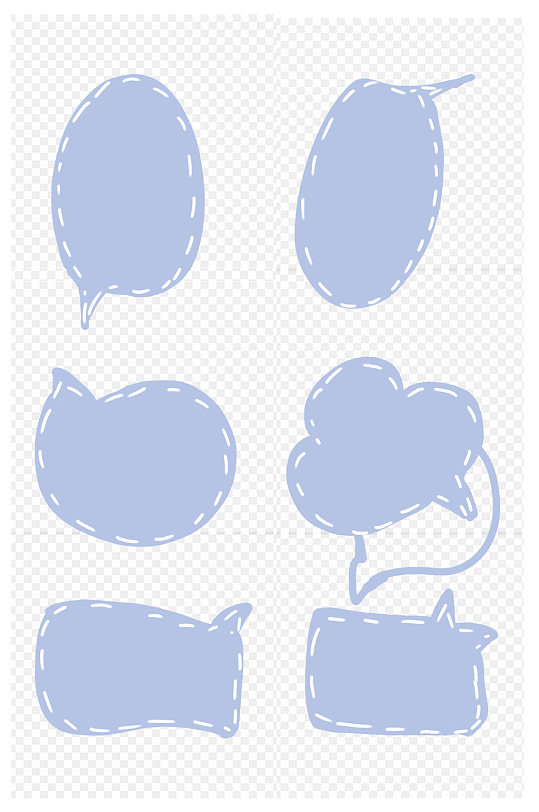 气泡装饰彩色气球手绘小清新气泡对话框边框标题框免扣元素炫彩泡沫