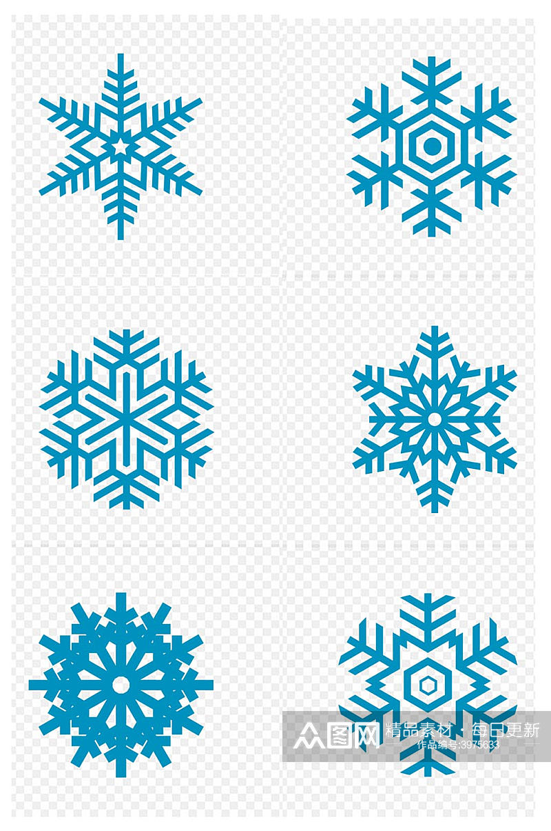 雪花飘浮元素冬天圣诞节下雪季背景免扣元素素材