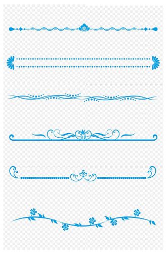 分割线古典花纹纹理装饰线条边框免扣元素