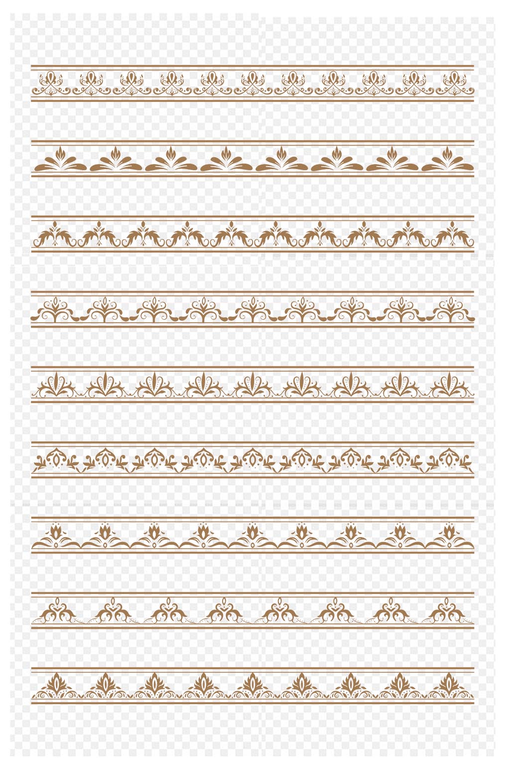 欧式边框古典花纹纹理标题框文本框免扣元素