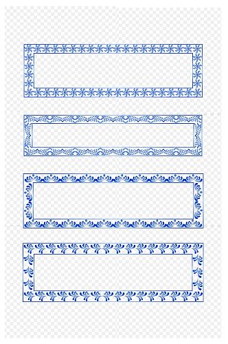 中式边框中国风复古边文字框免扣元素