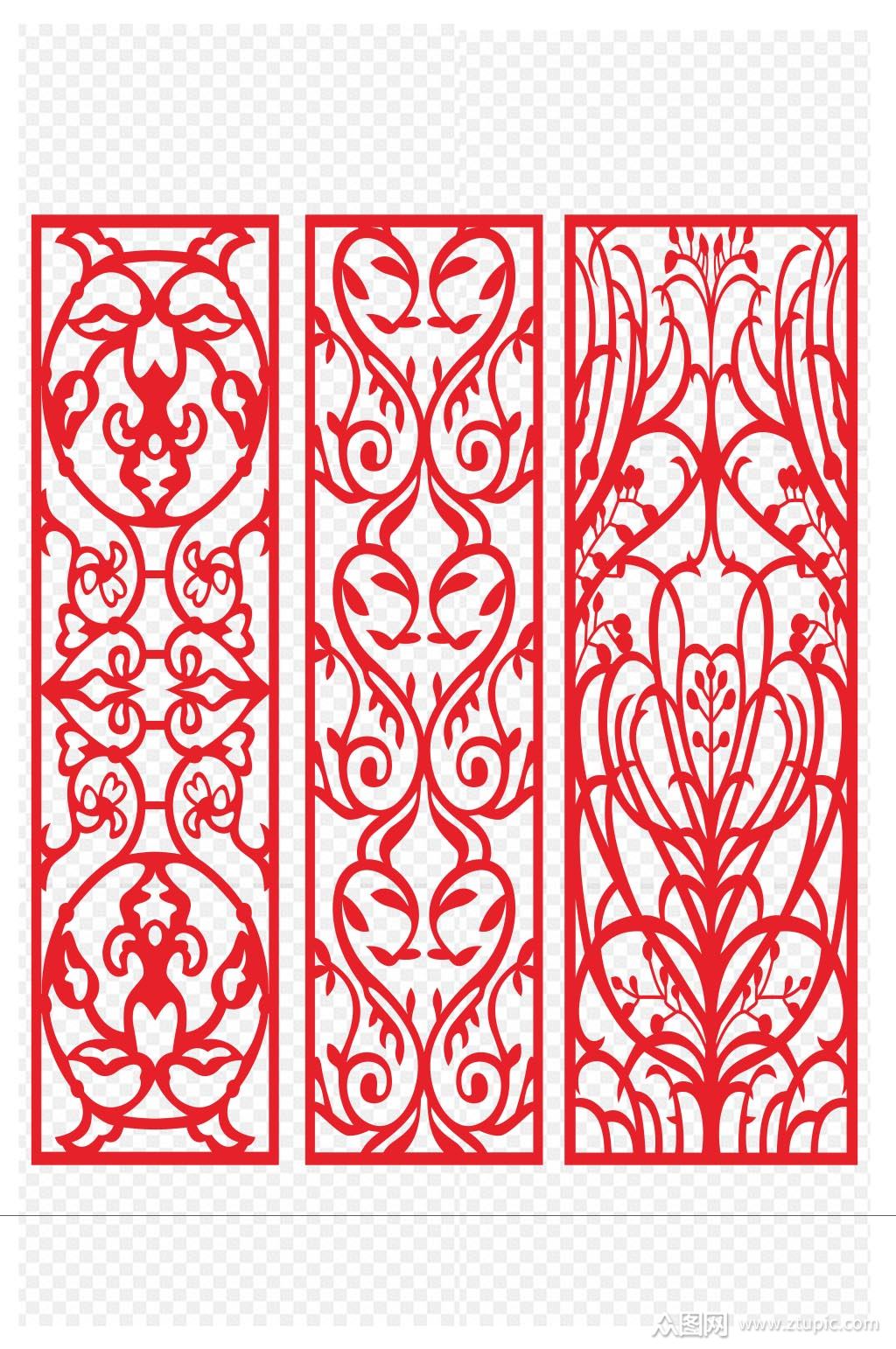 欧式镂空雕花隔断图案装修建材隔断免扣元素素材