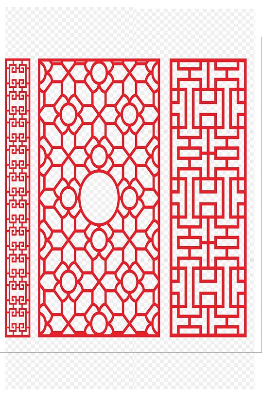 欧式镂空雕花装修古典元素隔断图案免扣元素
