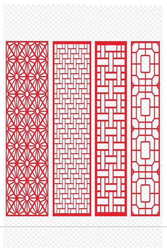 中式镂空雕花图片装饰素材免扣元素