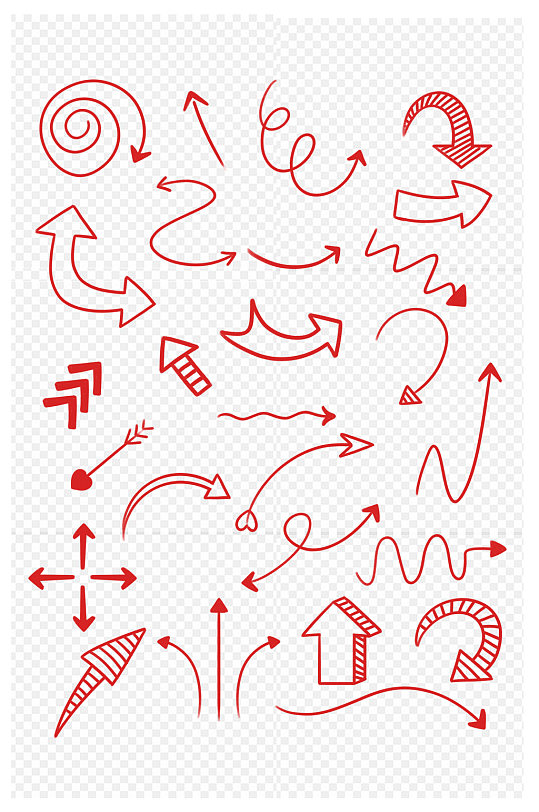 卡通箭头指引图片-卡通箭头指引素材下载-众图网