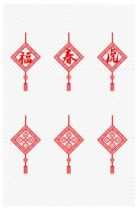 中国风春节喜庆氛围装饰纹理边框免扣素材