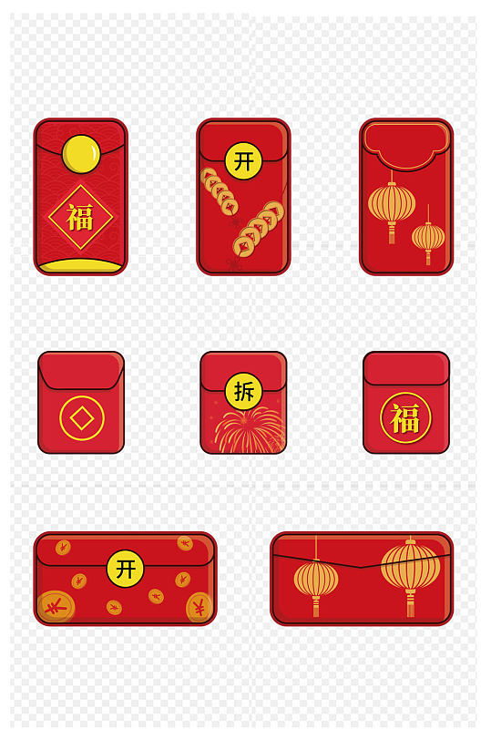 红包装饰图片-红包装饰素材下载-众图网