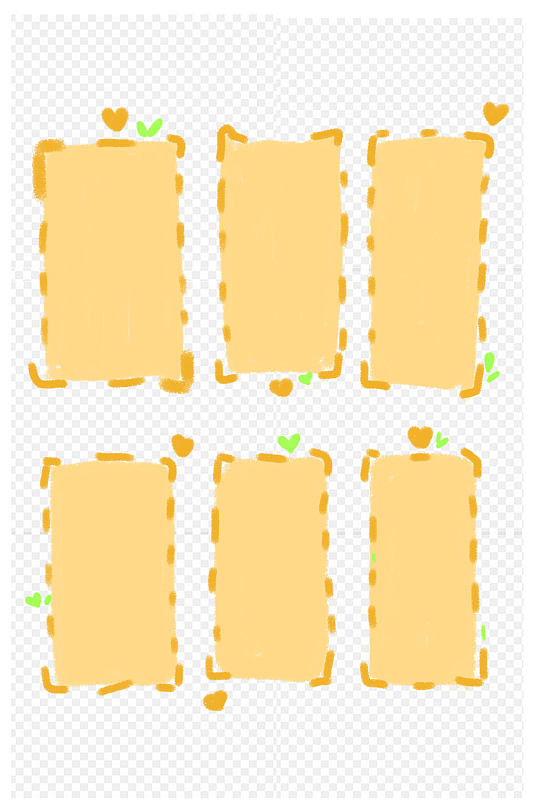 卡通黄色涂鸦风对话框装饰图案免扣元素