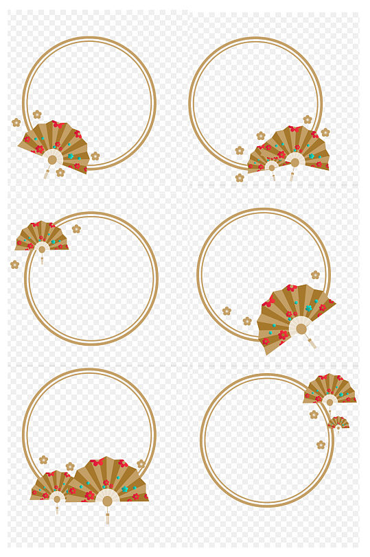复古圆形扇子图片 复古圆形扇子素材下载 众图网