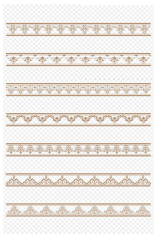 欧式边框古典花纹装饰纹理文本框免扣元素