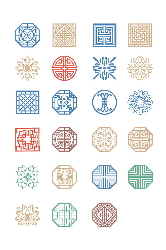 中式古典复古底纹云纹