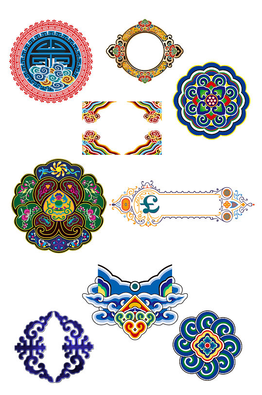 红包立即下载9款中国风民族藏式祥云元素立即下载2019室内设计综合ca