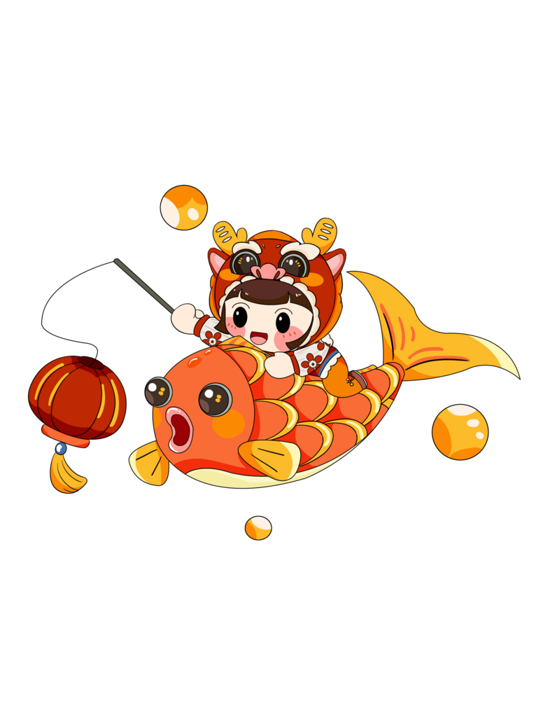 创意新年龙年IP形象元素素材