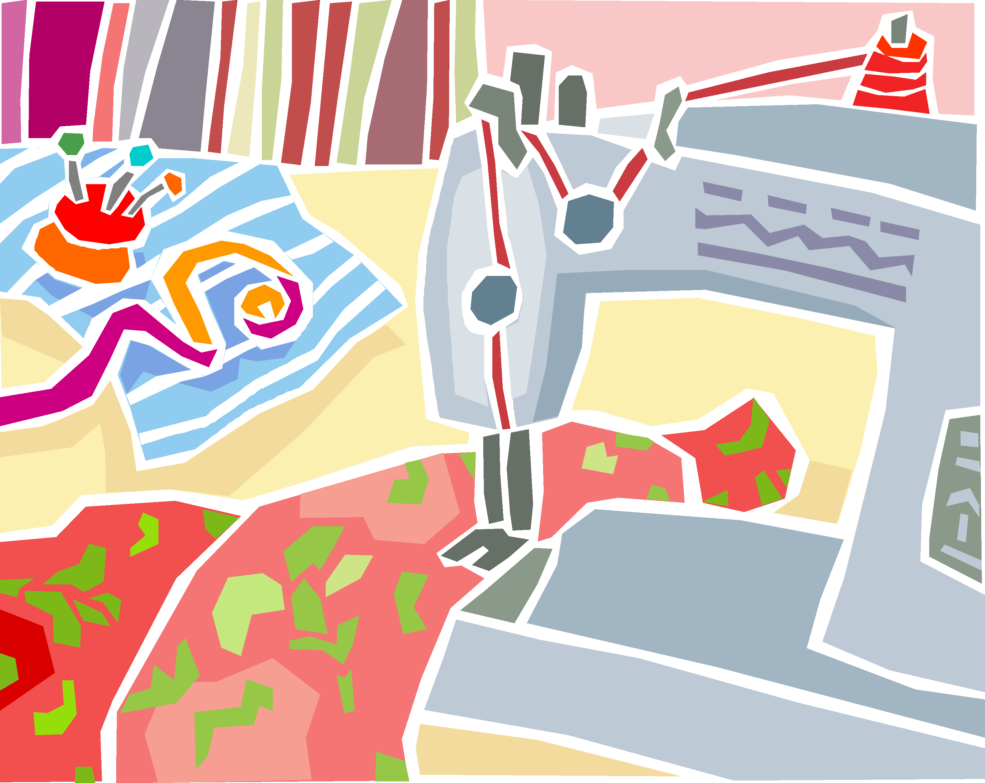 缝纫针织手工插画素材