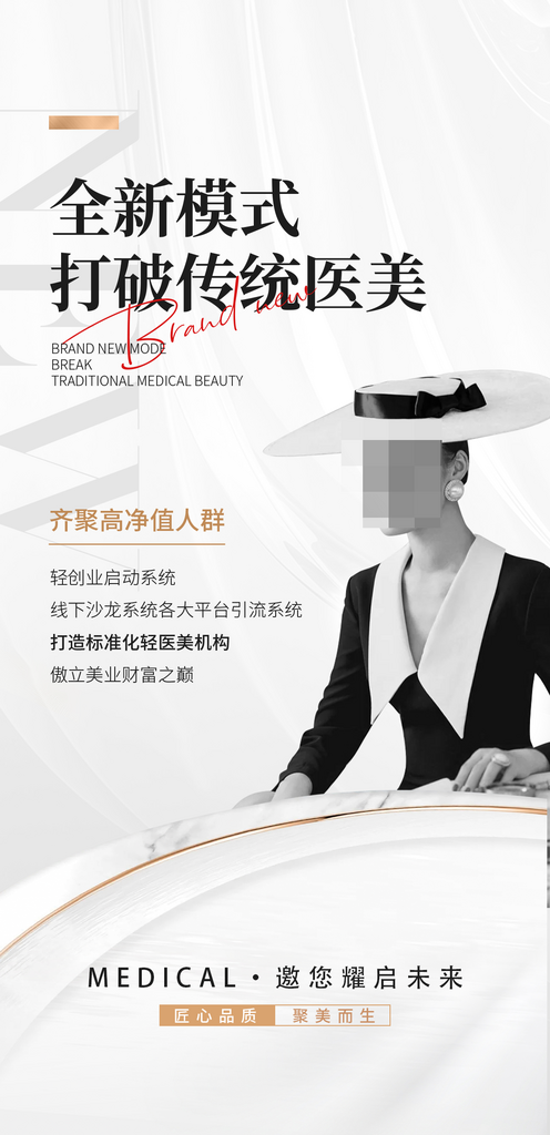 輕美新賽道醫(yī)美海報(bào)素材