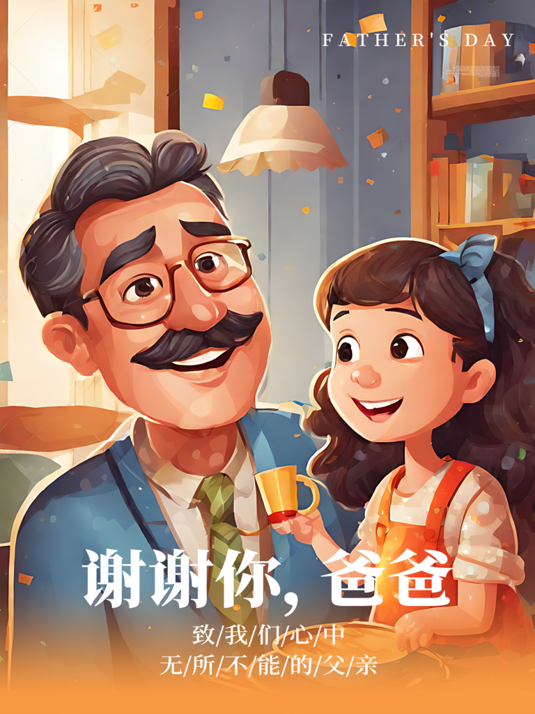 谢谢你爸爸父亲节海报素材