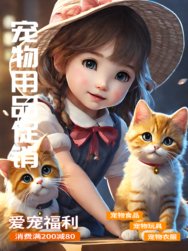 宠物用品促销海报素材