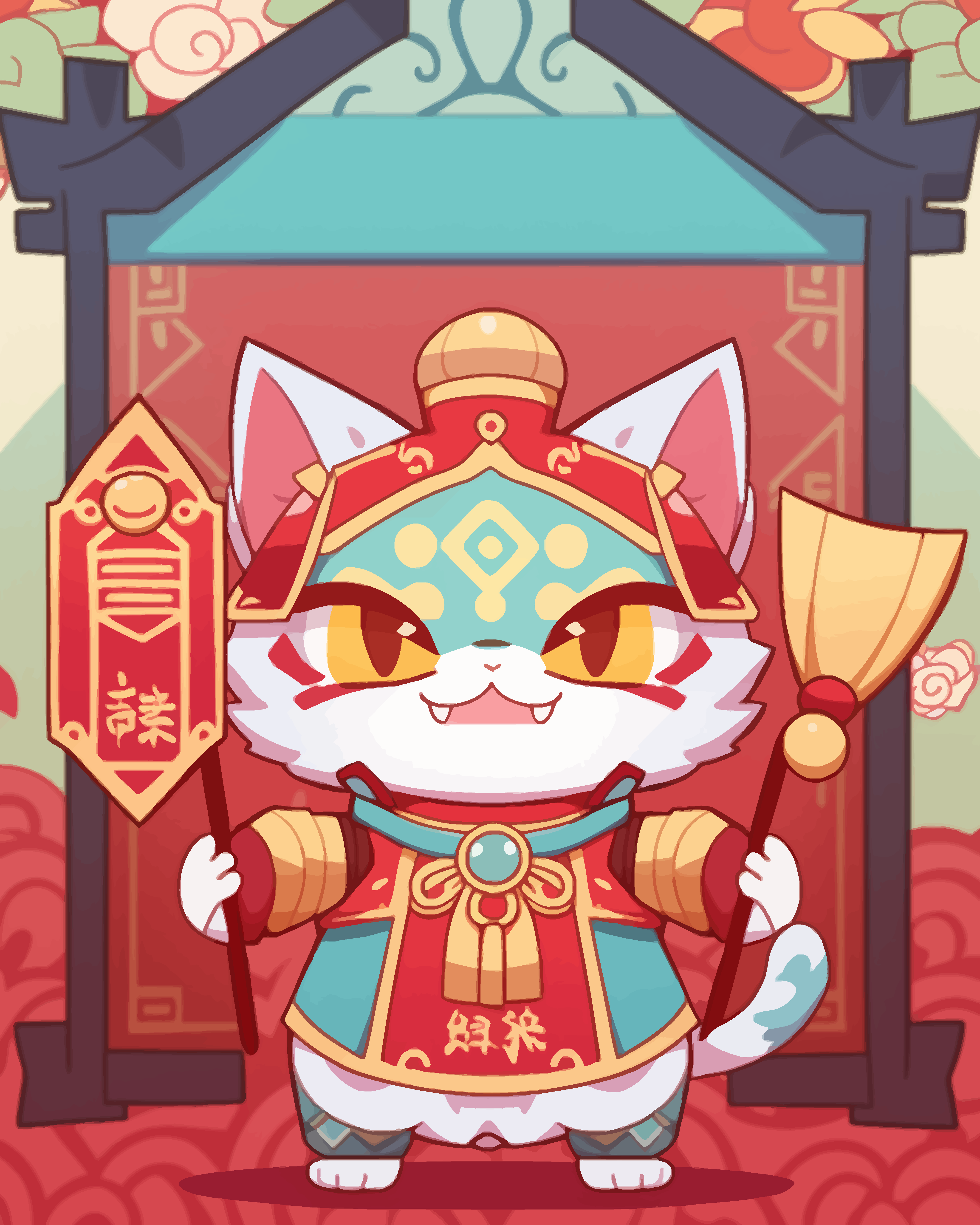喜庆招财猫元素素材图片素材