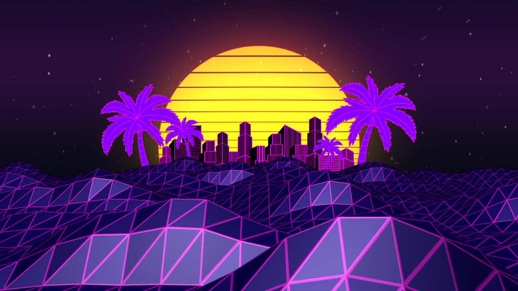 矢量卡通手绘四季风景插画素材