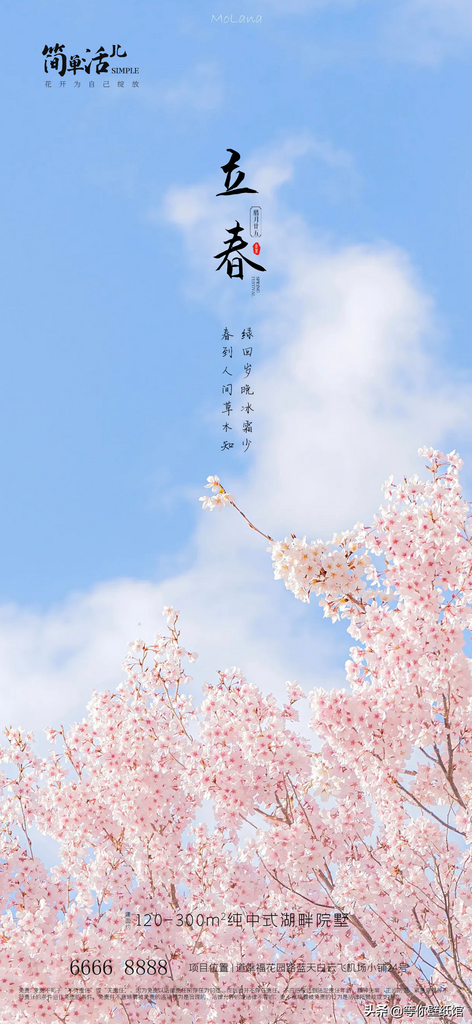 地产立春节气海报素材