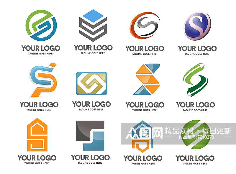 矢量公司企业logo标志模版素材