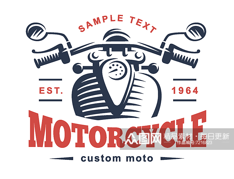 摩托车标志设计模版素材