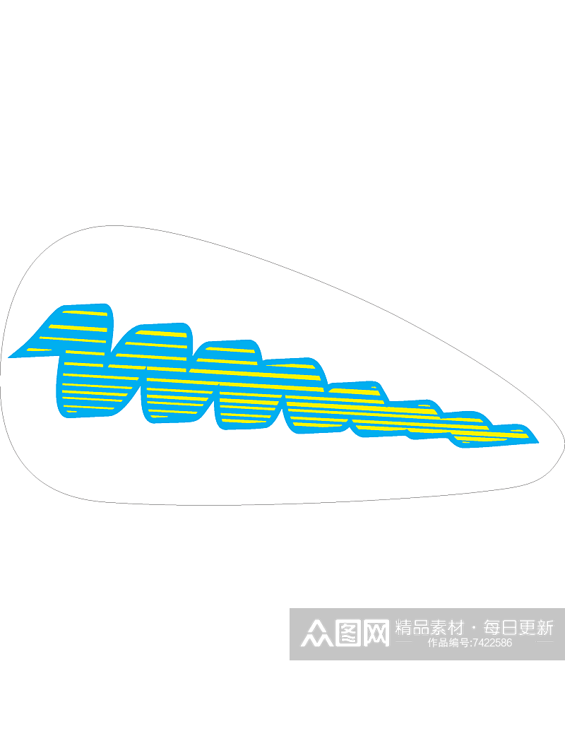 矢量简约汽车标志素材素材