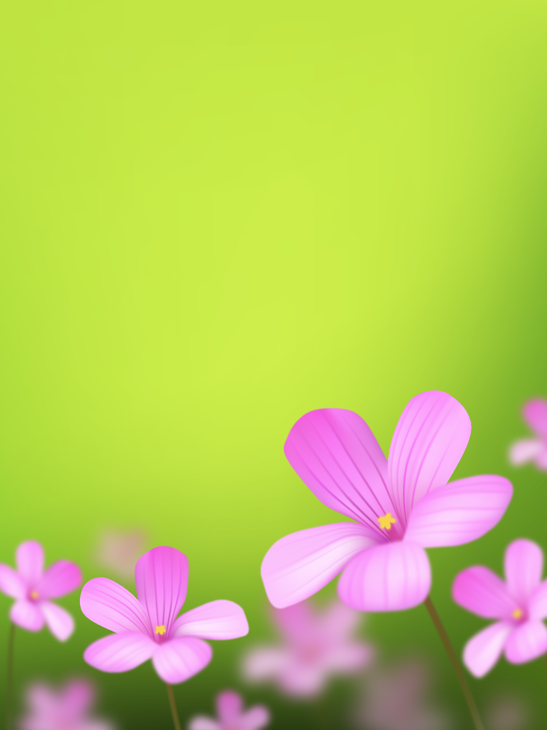 矢量树花卉简约素材素材