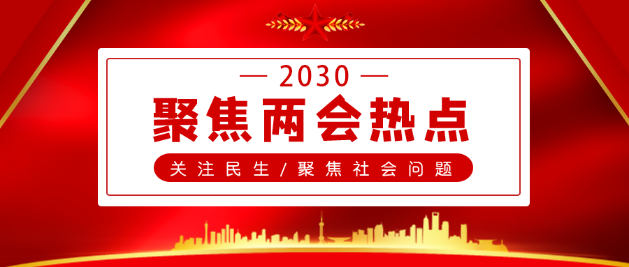 红色两会高端简约宣传海报设计素材