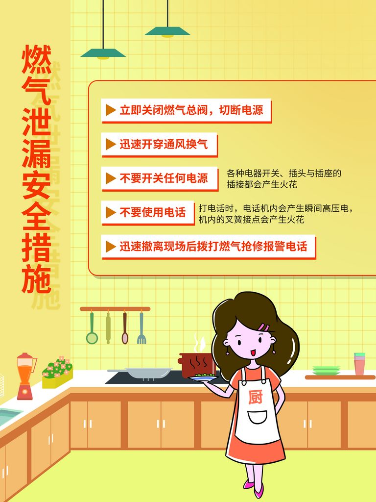 最新原创燃气安全宣传海报素材