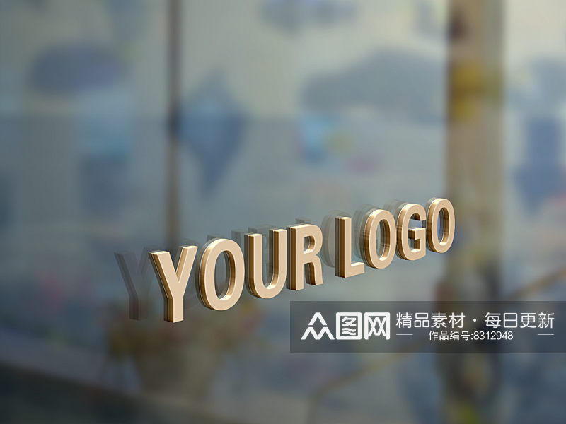 简约大气LOGO样机设计素材