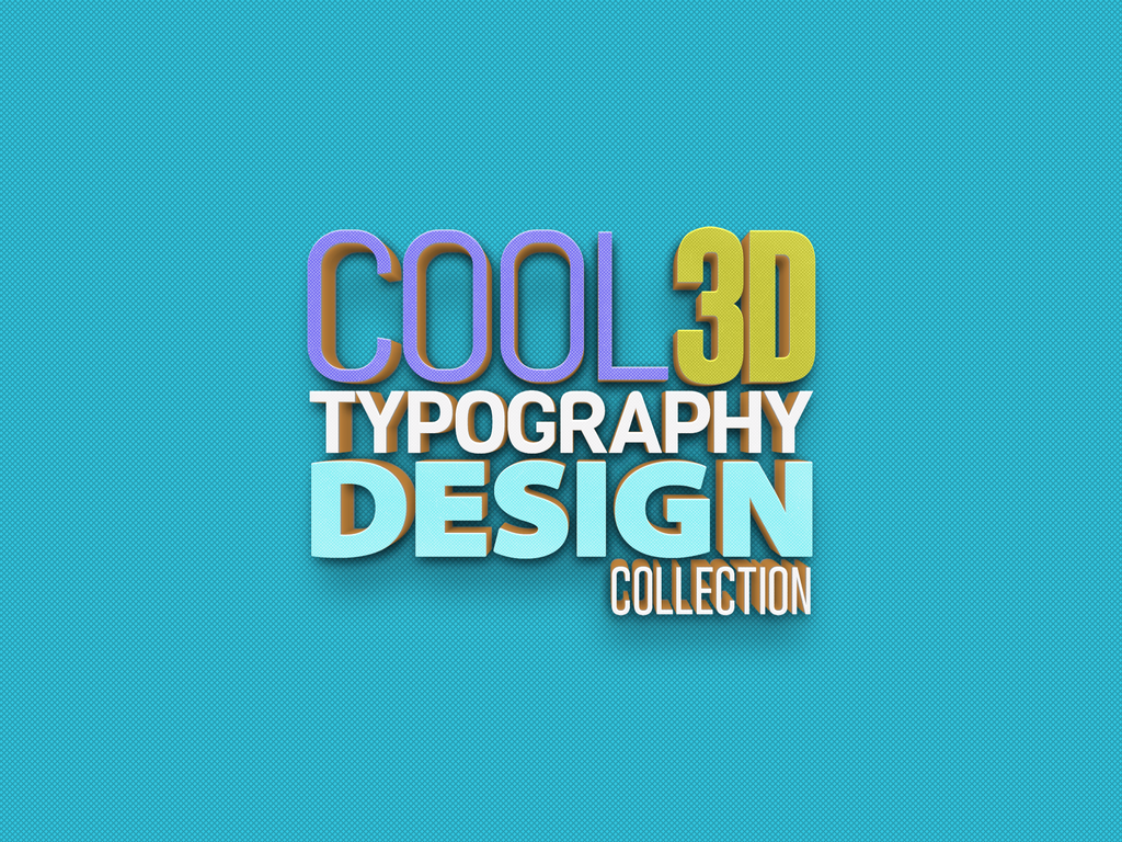 3D立体字效果PSD素材素材