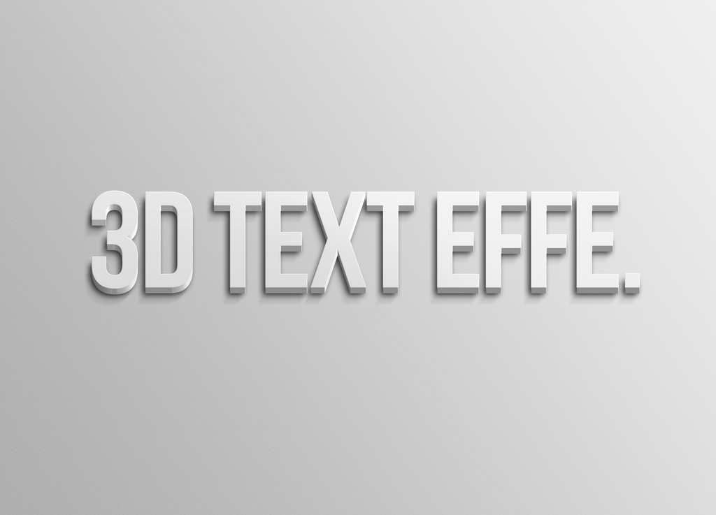 3D立体字效果PSD素材素材