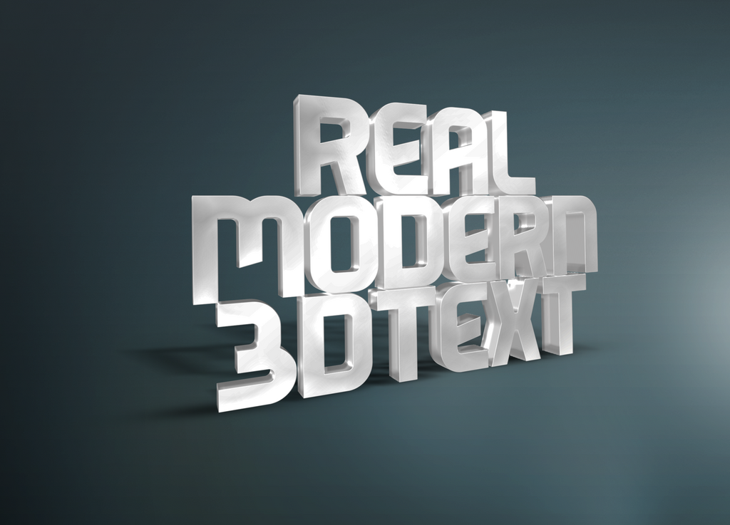 3D立体字体效果PSD素材素材