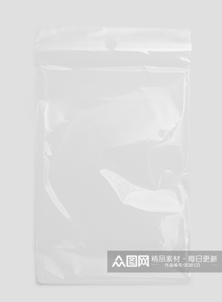 透明简约塑料袋样机素材