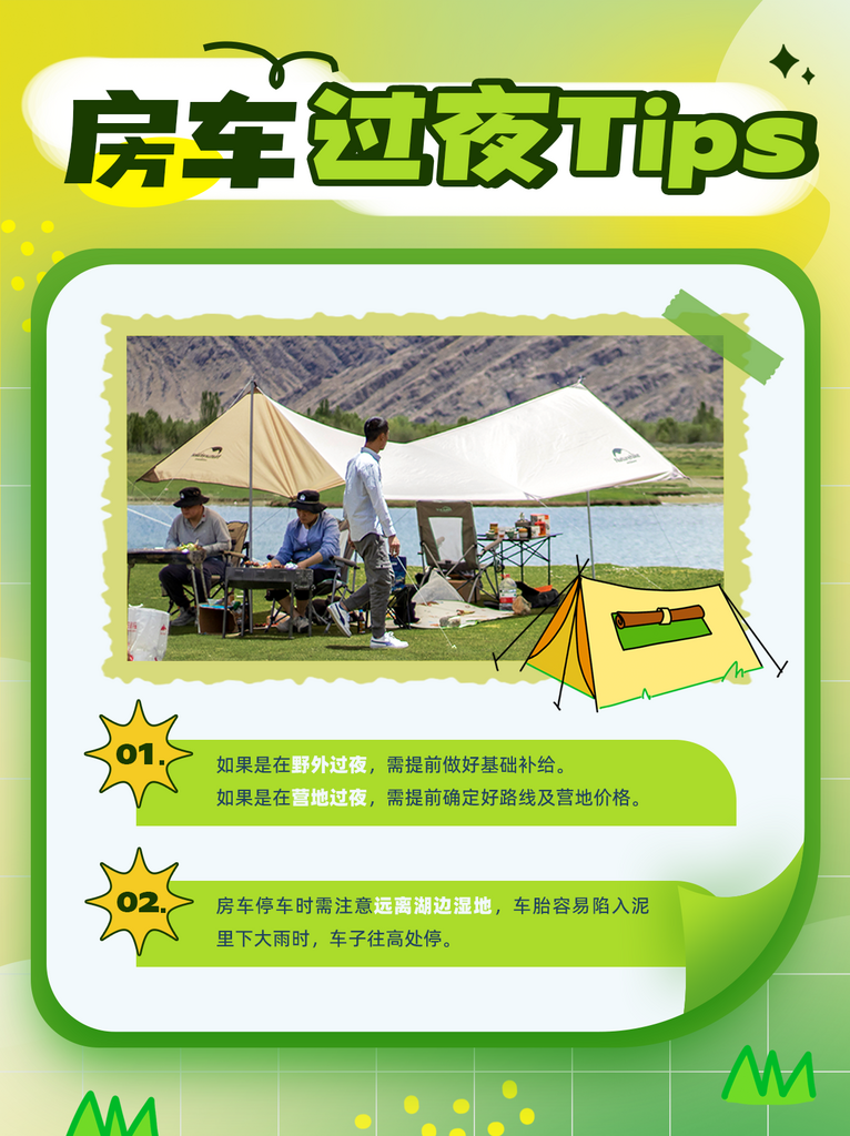 房车露营旅行帐篷攻略小红书套图素材