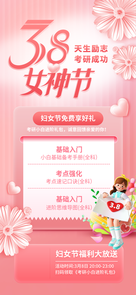 考研培训班集训班手机海报素材