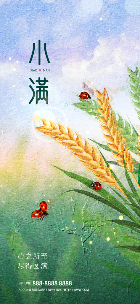 小满微信海报素材展板素材
