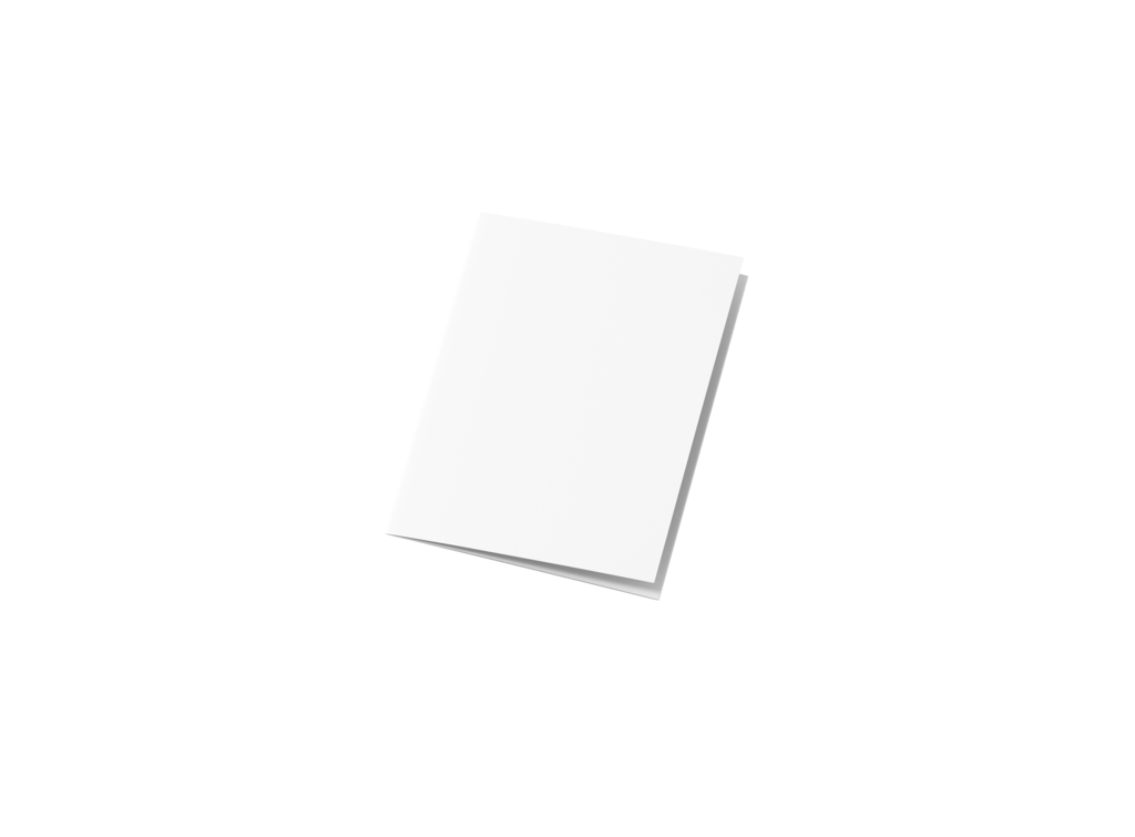 简约空白四折页小册子样机模板素材