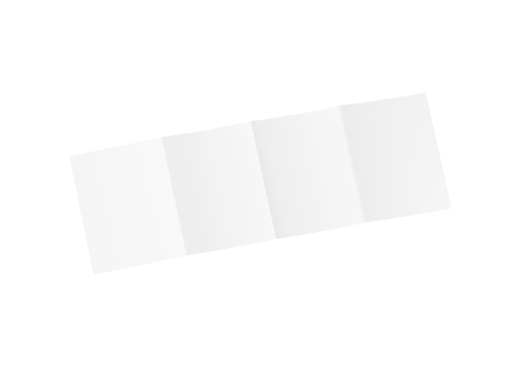 简约空白四折页小册子样机模板素材