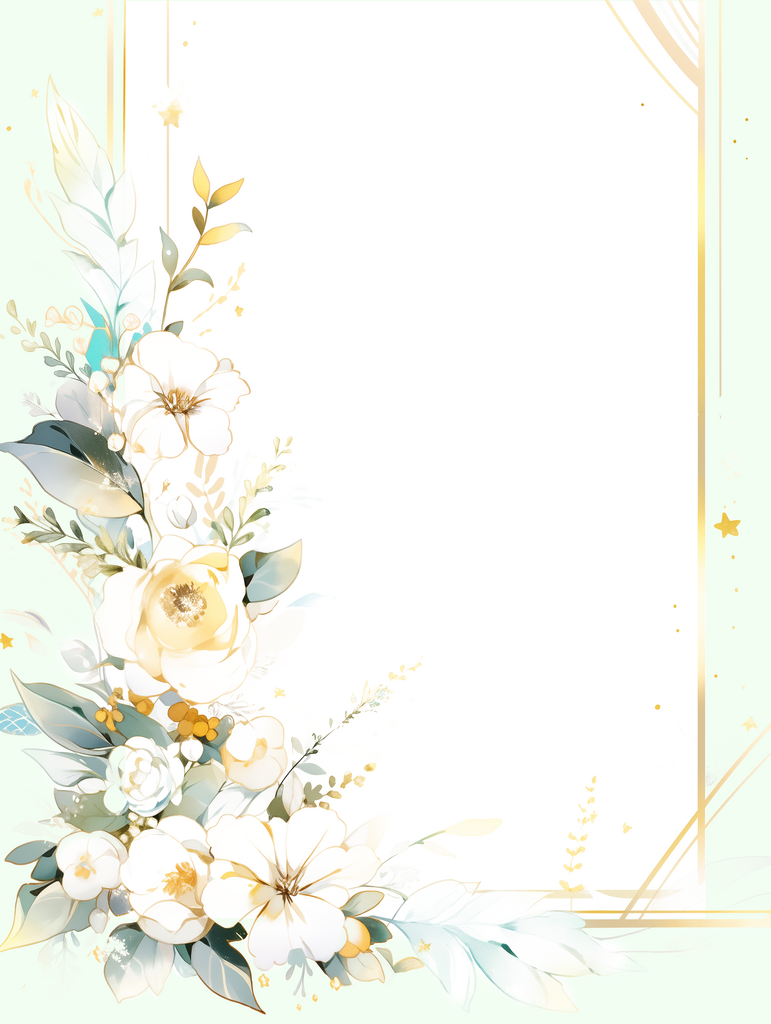 最新原创花卉边框宣传海报素材