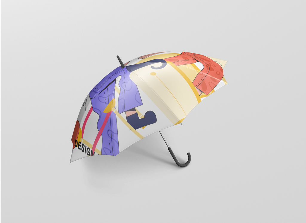 雨伞样机贴图模版素材