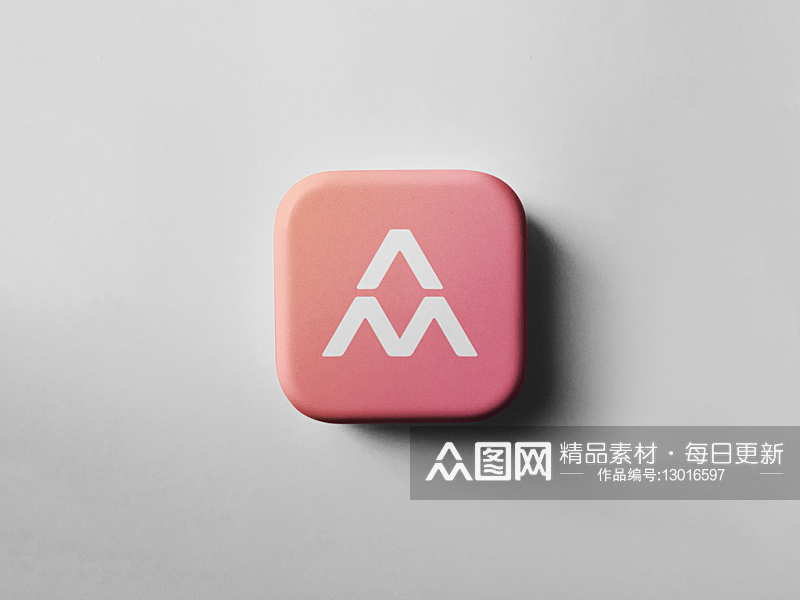 高端logo标志app图标样机素材下载-众图网