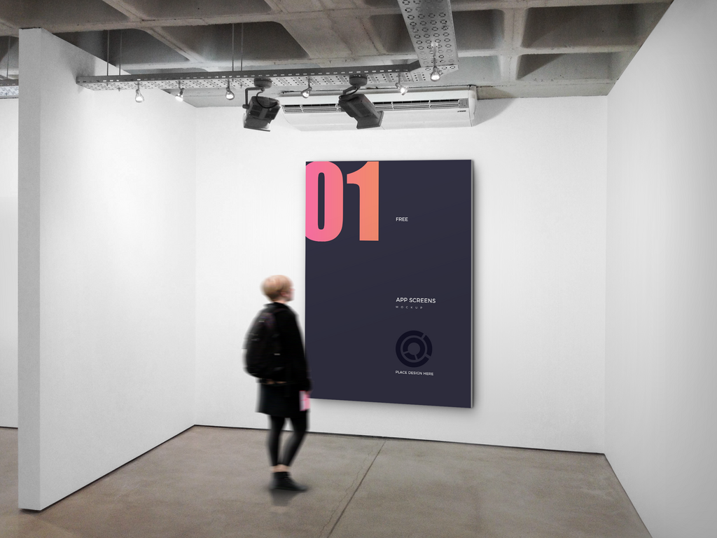 创意画展样机展示素材