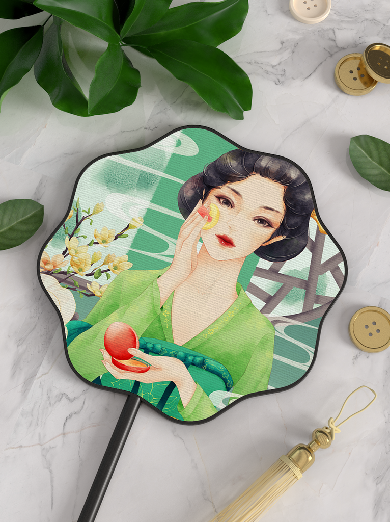 扇子古风扇子团扇样机素材